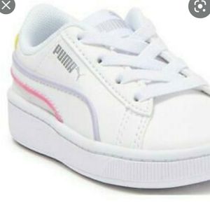 Puma Street Sneakers White with puma color stripe